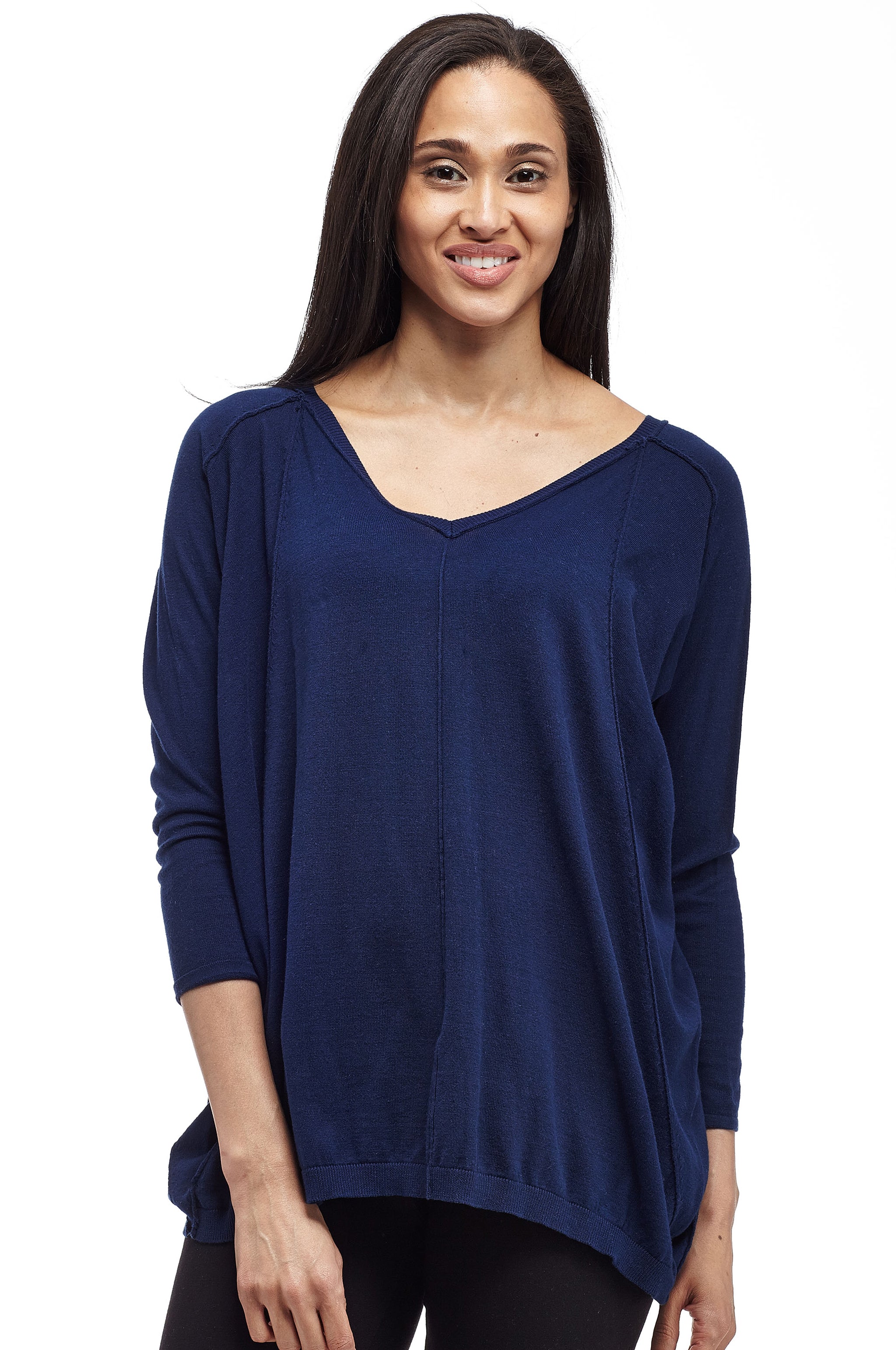 V neck clearance dolman sweater