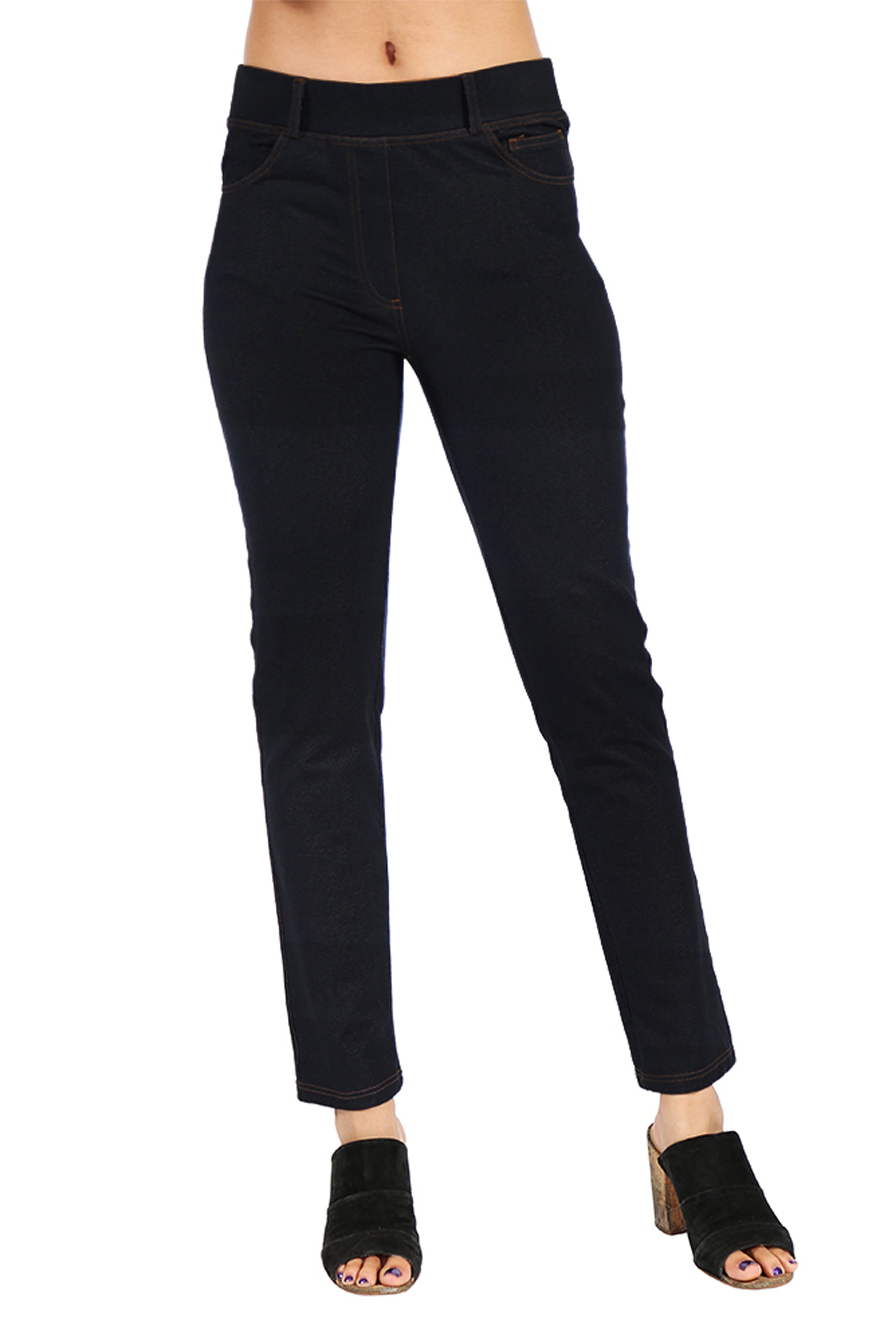 Black knit jeggings best sale